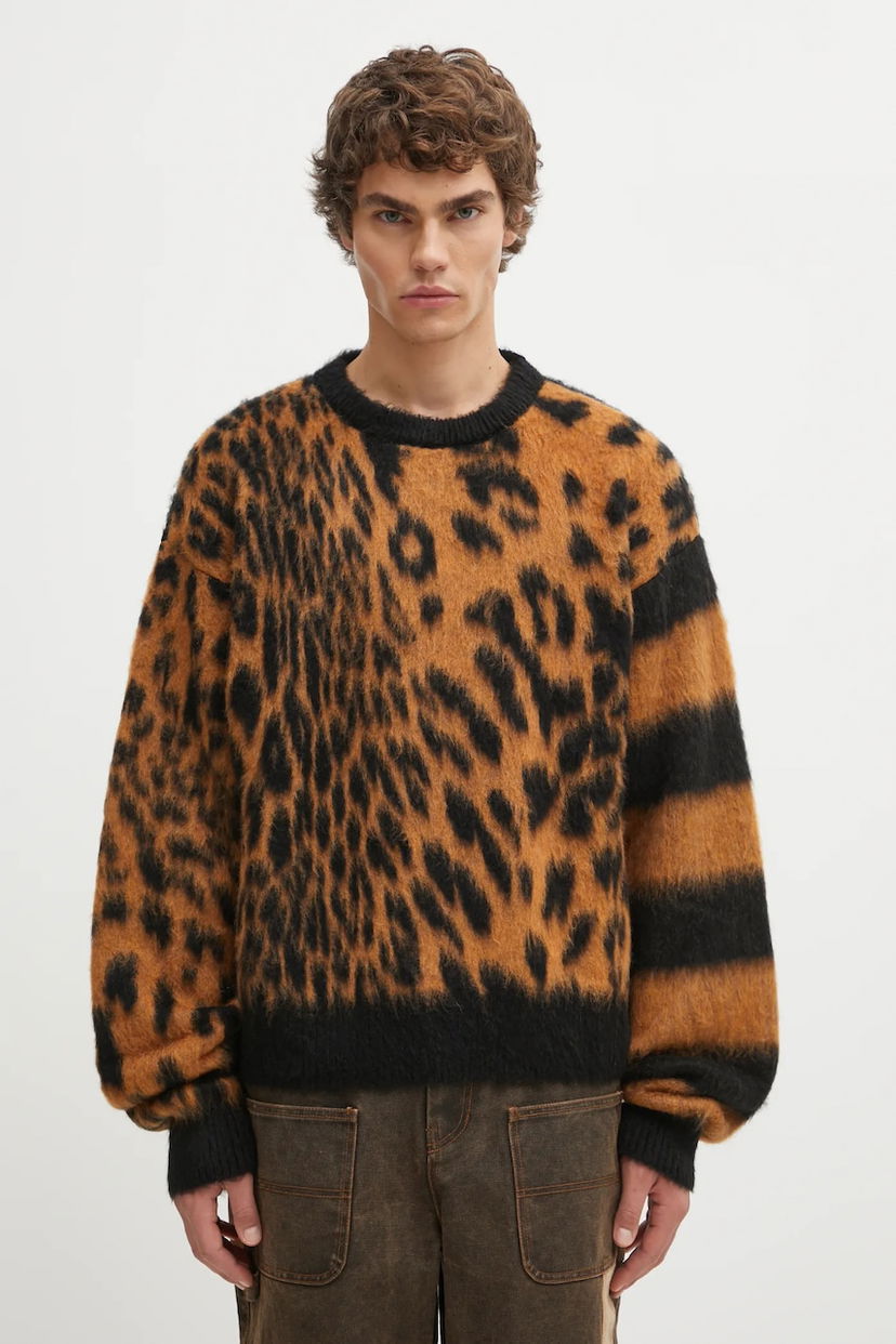 Cветр Aries Aries Brushed Leopard Sweater Коричневий | AR2004204