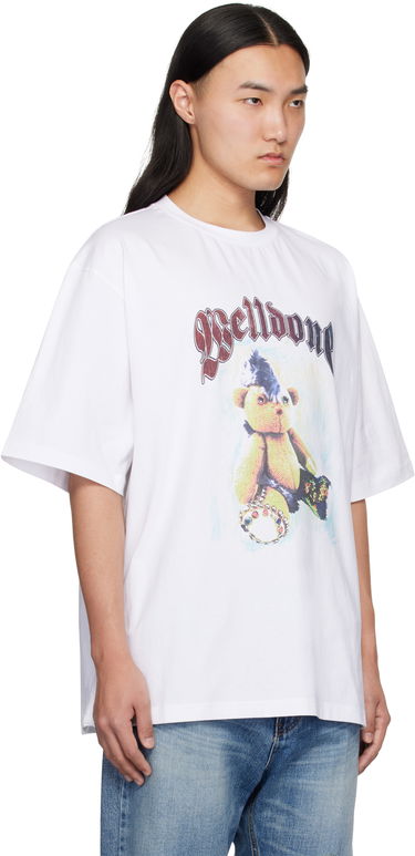 Футболка We11done We11done Punk Teddy Graphic T-Shirt білий | WD-TT0-25-747-U-WH, 4