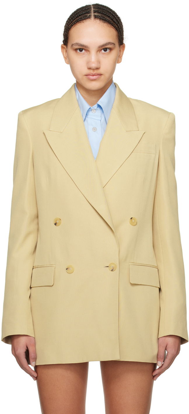 Куртка Stella McCartney Double-Breasted Blazer Жовтий | 6500873DU701