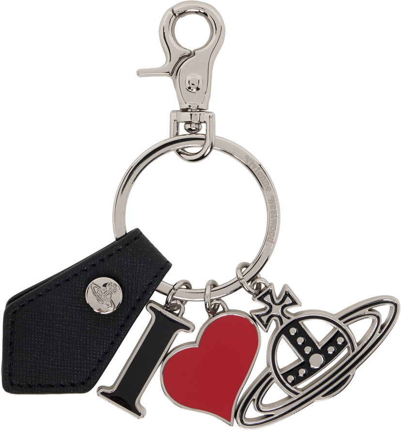 Брелоки Vivienne Westwood 'I Love Orb' Keychain чорний | 8203011EU-S000B-