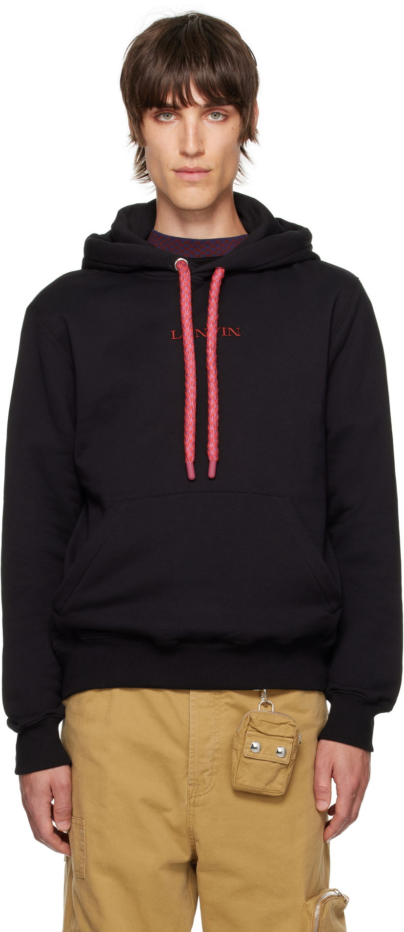 Світшоти LANVIN Tubular Curb Hoodie чорний | RM-HO0001-J155-H24