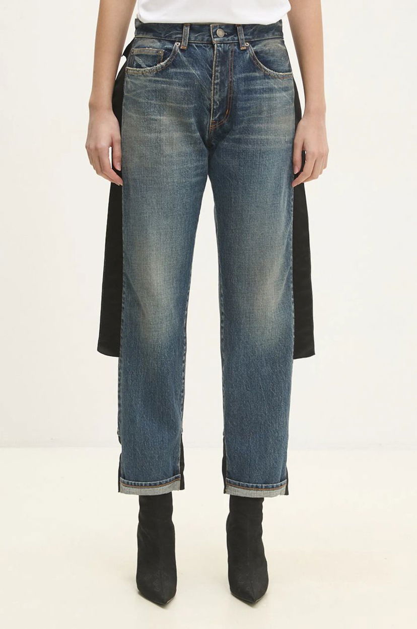 Джинси UNDERCOVER Undercover High Waist Jeans with Side Panels Синій | UC2D1504.2