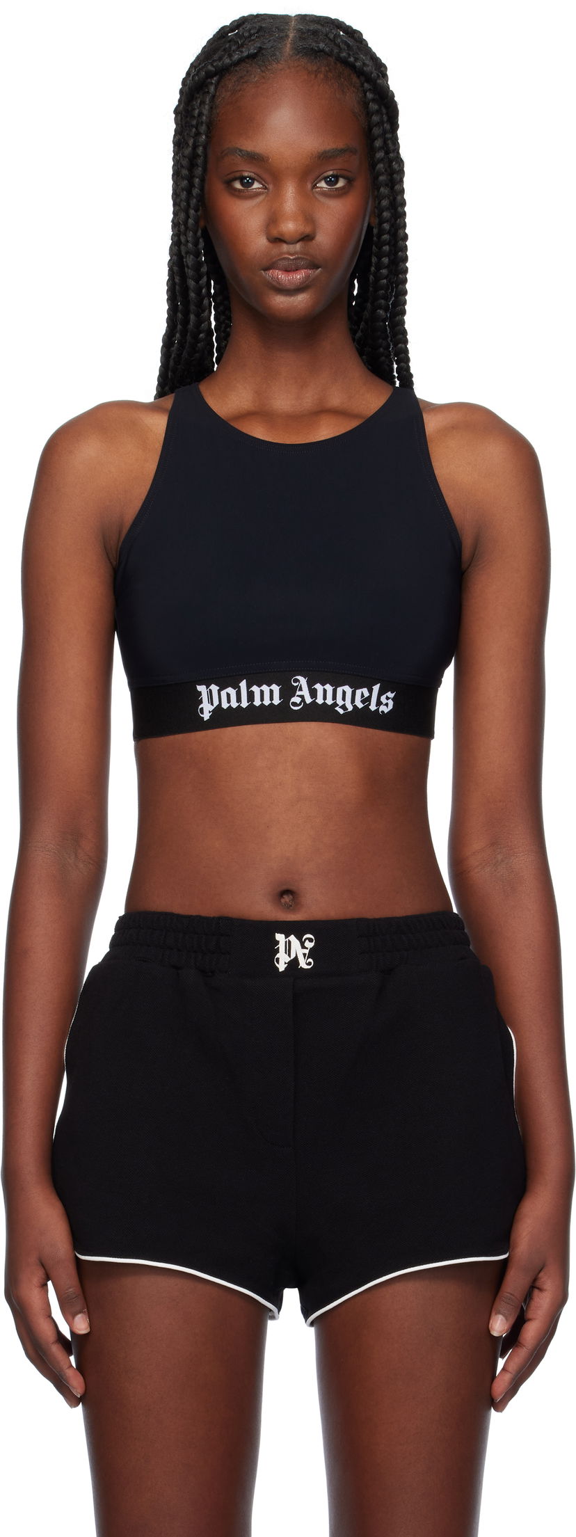 Безрукавка Palm Angels Classic Logo Sport Top чорний | PWVO024C99FAB0011001