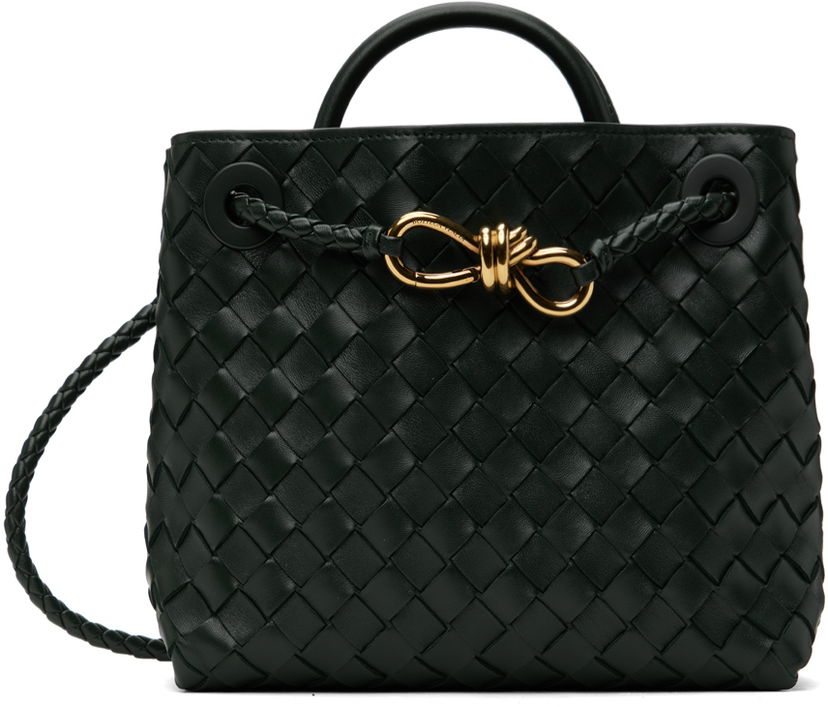 Сумка Bottega Veneta Green Small Andiamo Top Handle Bag чорний | 766014 VCPP1