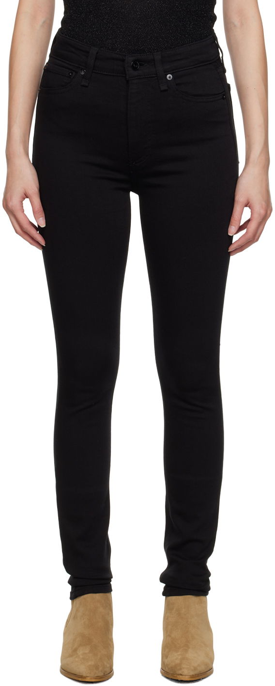 Джинси rag & bone Nina Slim-Fit Jeans чорний | WDD21S2664N5BL