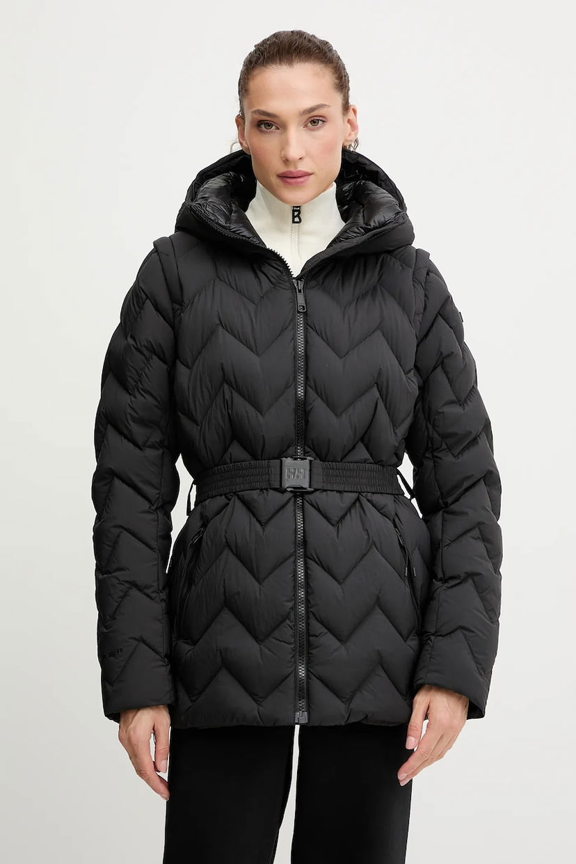 Пуховик Helly Hansen Hooded Belted Chevron Puffer Jacket WINTER BLISS чорний | 54457