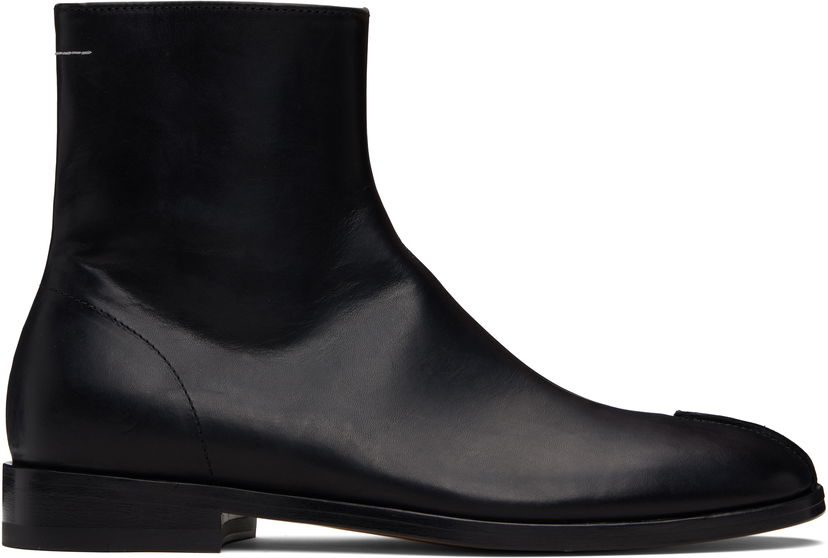 Кросівки та взуття Maison Margiela MM6 Maison Margiela Shiny Vegetable Tanned Leather Trunk Boots чорний | S59WU0262 P5000