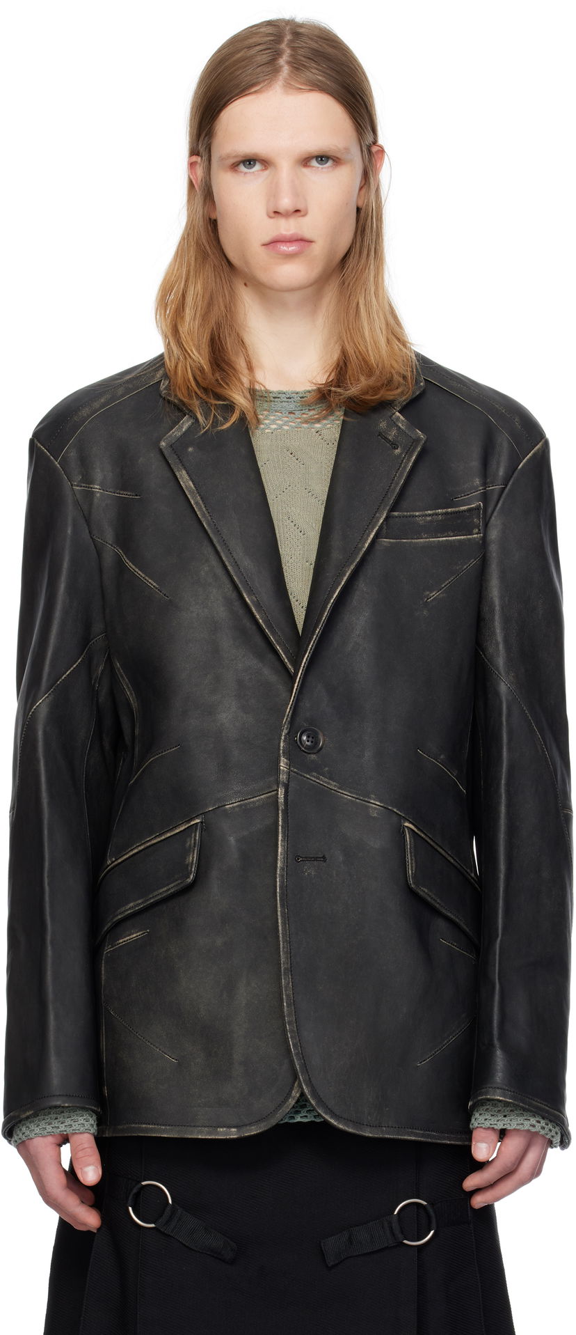 Куртка Andersson Bell Leather чорний | awa633m