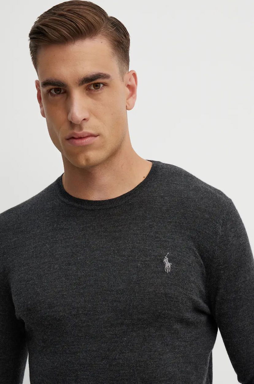 Cветр Polo by Ralph Lauren Crewneck Sweater Сірий | 710946143