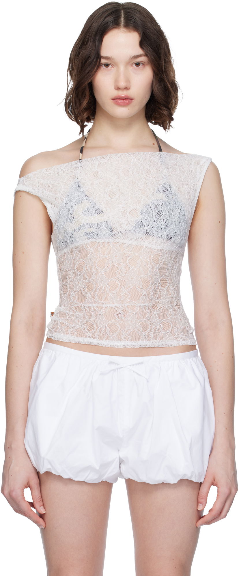 Безрукавка Miaou Miaou Lani Lace Top білий | 7114SLCDOV