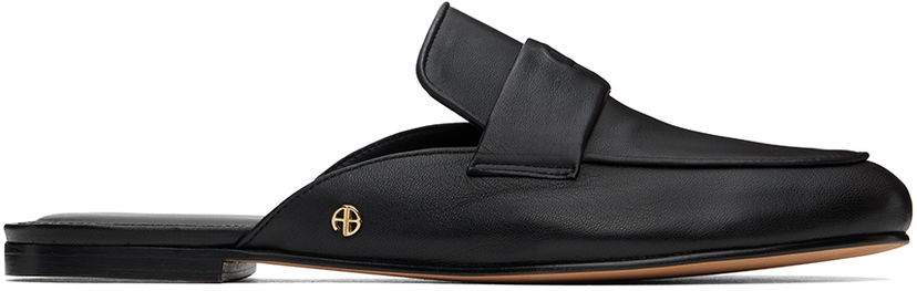 Одяг Anine Bing Anine Bing Corinne Leather Mules чорний | A-14-1165-000