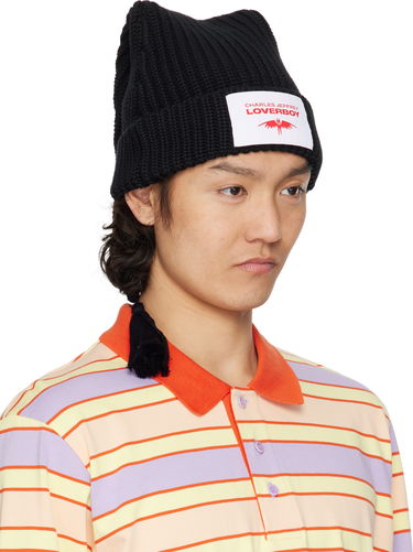 Шапка Charles Jeffrey Loverboy Charles Jeffrey LOVERBOY Sloppy Giuseppe Knit Beanie with Tassel чорний | 54131001, 3