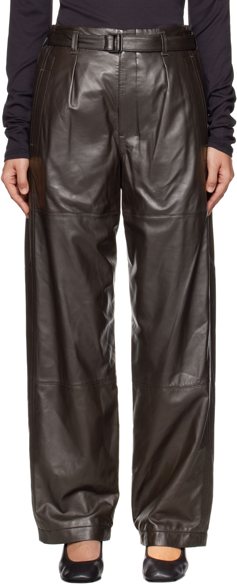 Штани LEMAIRE Drawstring Parachute Pants чорний | PA1145 LL0094