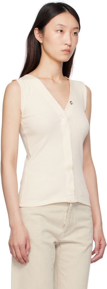 Безрукавка Baserange Baserange Tav Snap Tank Top білий | TOTVS-RC-SU25, 1