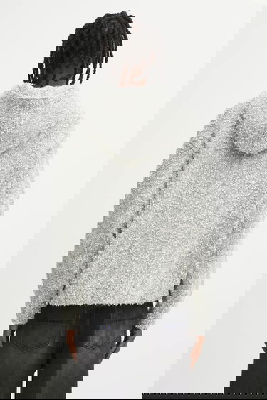 Cветр ADER ERROR KNIT Textured Full-Zip Cardigan with Embroidered Details Сірий | BO01FWKT0704GR, 2