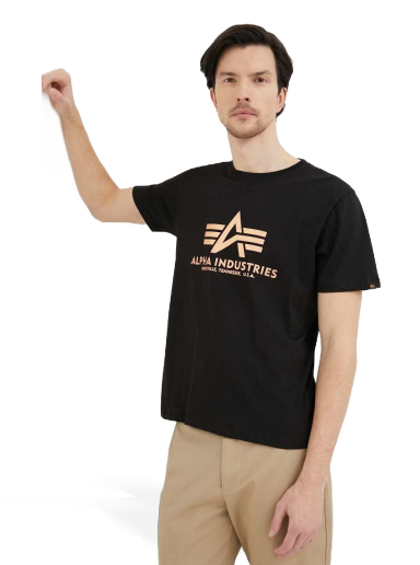Футболка Alpha Industries Basic Fool Print T-Shirt чорний | 100501FP.365