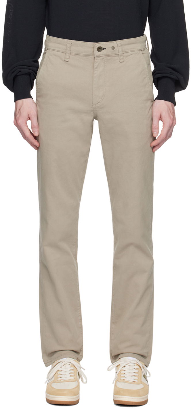 Штани rag & bone Rag & Bone Slim-Fit Trousers бежевий | MBW22S712336ML