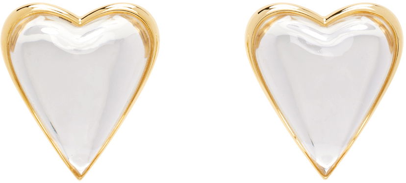 Сережки Alaïa Gold 'Le Cœur Bombe' Earrings Металік | AA2B068LA008