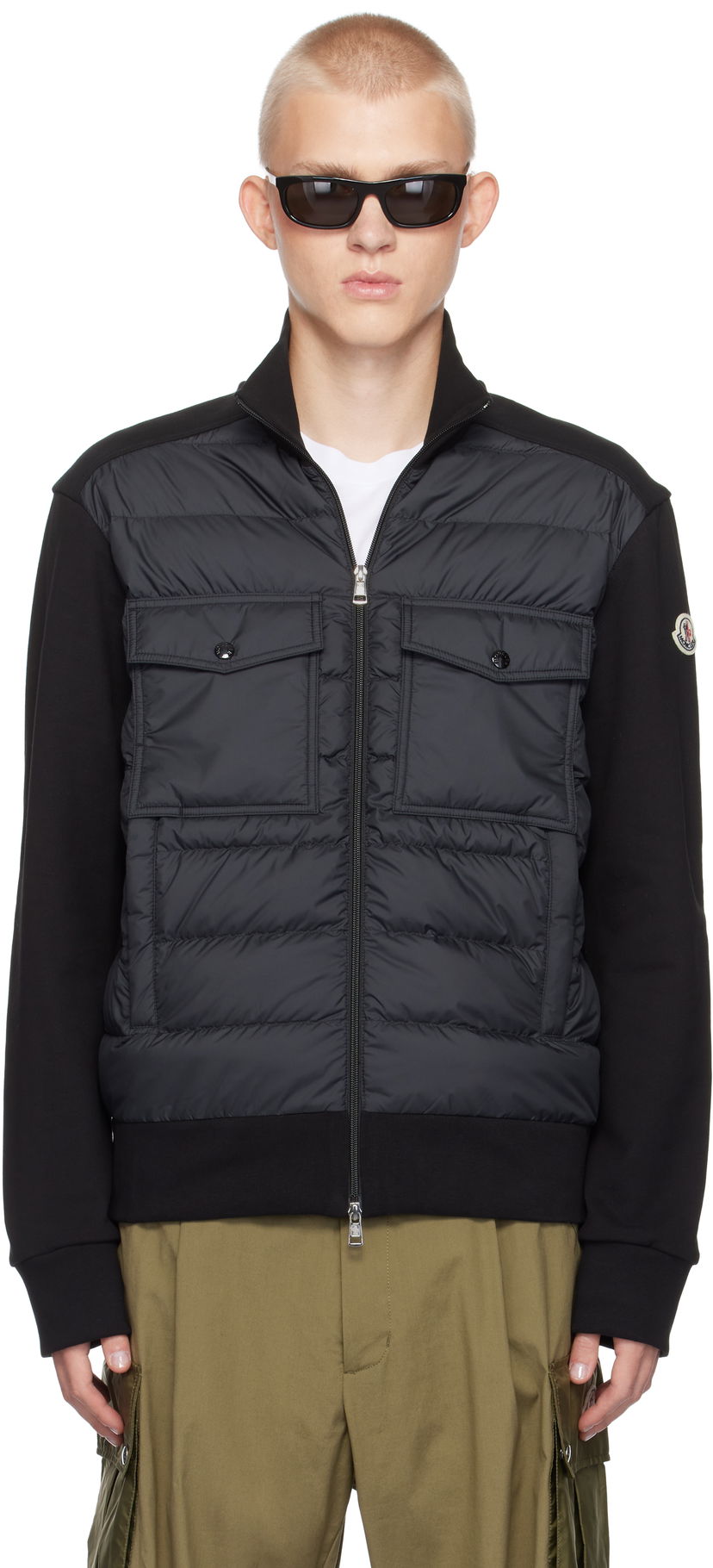 Пуховик Moncler Zip Up Down Jacket чорний | J20918G0003389AHS