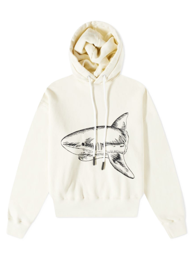 Світшоти Palm Angels Split Shark Popover Hoody бежевий | PMBB058S23FLE0070410