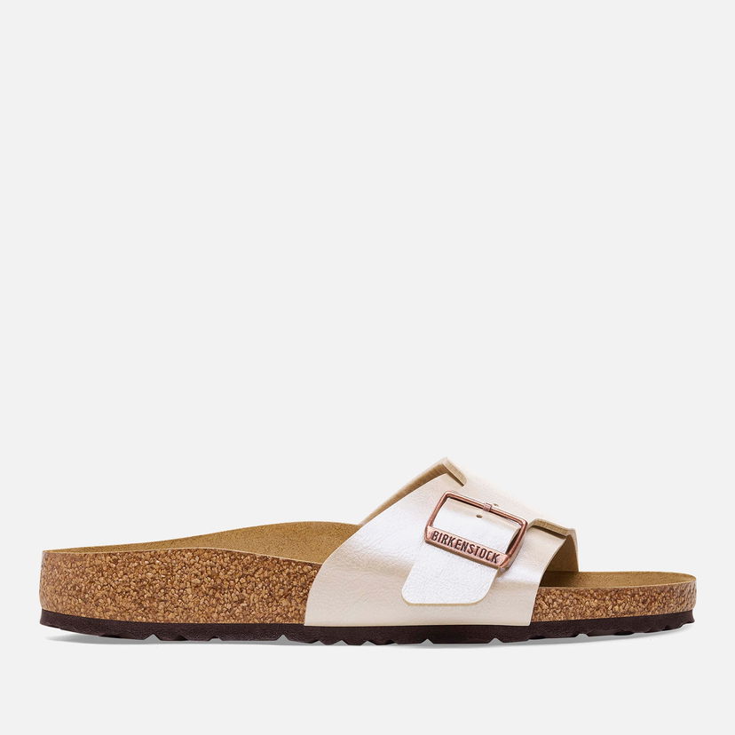 Кросівки та взуття Birkenstock Women's Catalina Graceful Slim Fit Single Strap Sandals - Pearl White бежевий | 1026631