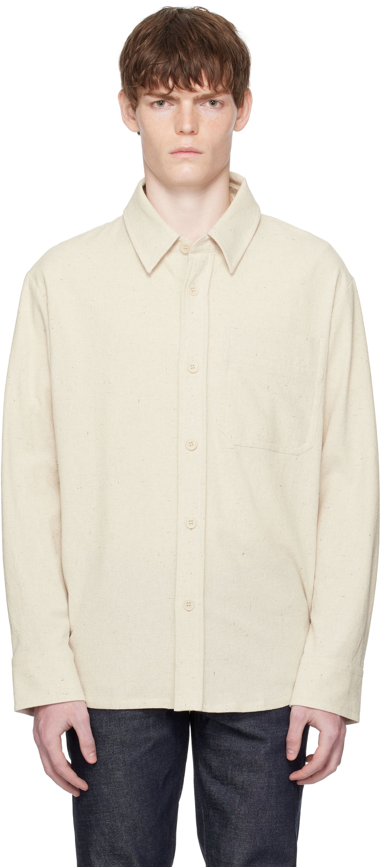 Сорочка A.P.C. A.P.C. Basile Overshirt бежевий | COGEV-H02709, 0