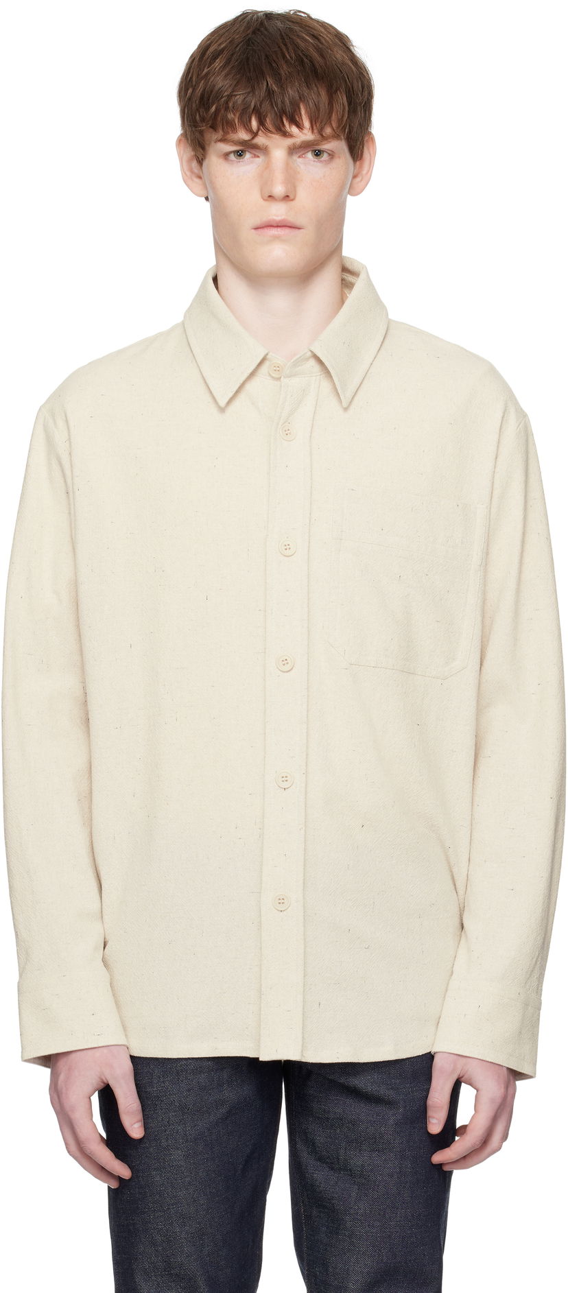 Сорочка A.P.C. A.P.C. Basile Overshirt бежевий | COGEV-H02709