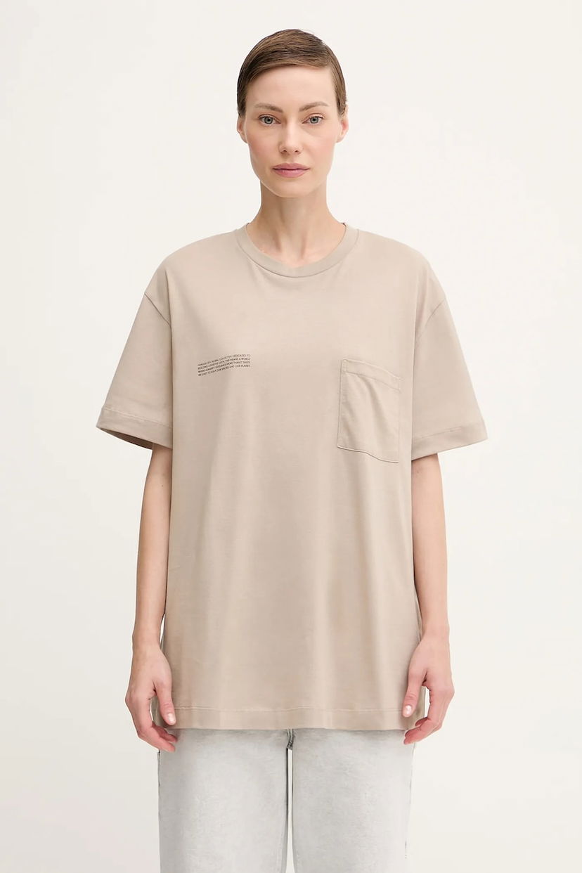 Футболка PANGAIA Pangaia Lightweight Pocket T-Shirt бежевий | 10002566