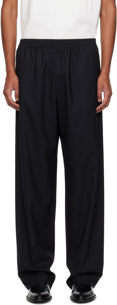 Штани The Row Konan Elastic Waist Trousers чорний | 803-W3464, 0