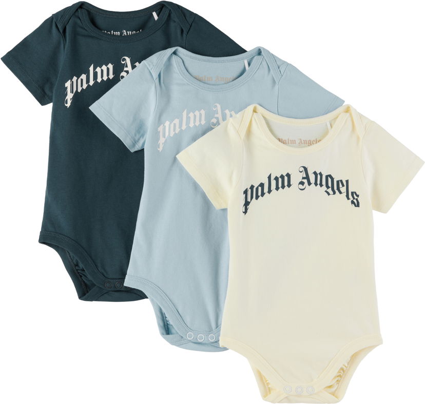 Боді Palm Angels Palm Angels Three-Pack Logo Bodysuits Різнокольоровий | PB2X017S25JER0014103