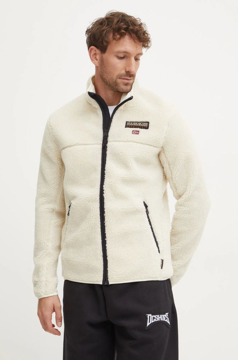 Світшоти Napapijri Sherpa Fleece Full Zip Jacket білий | NP0A4IA9N1J1