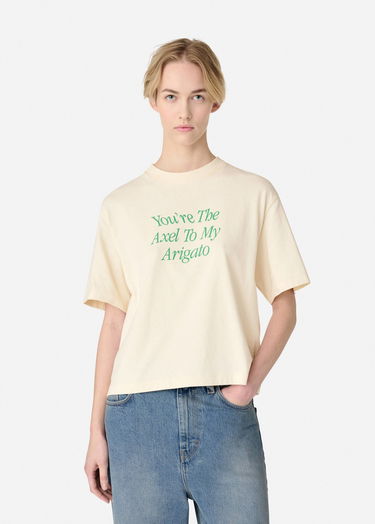 Футболка AXEL ARIGATO Printed T-Shirt with Short Sleeves бежевий | A3010002, 2