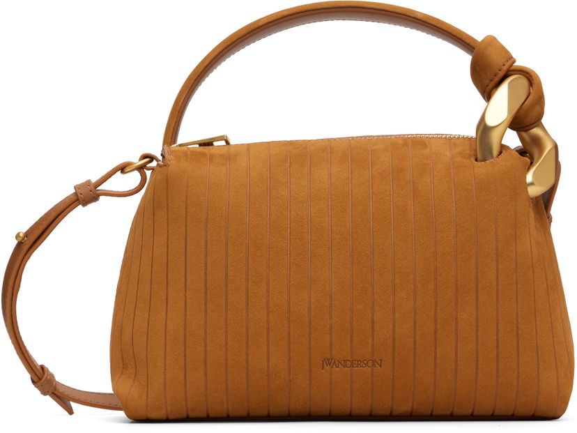 Сумочка JW Anderson Suede-Effect Paneled 'The JWA Small Corner' Bag Коричневий | HB0758-LA0375