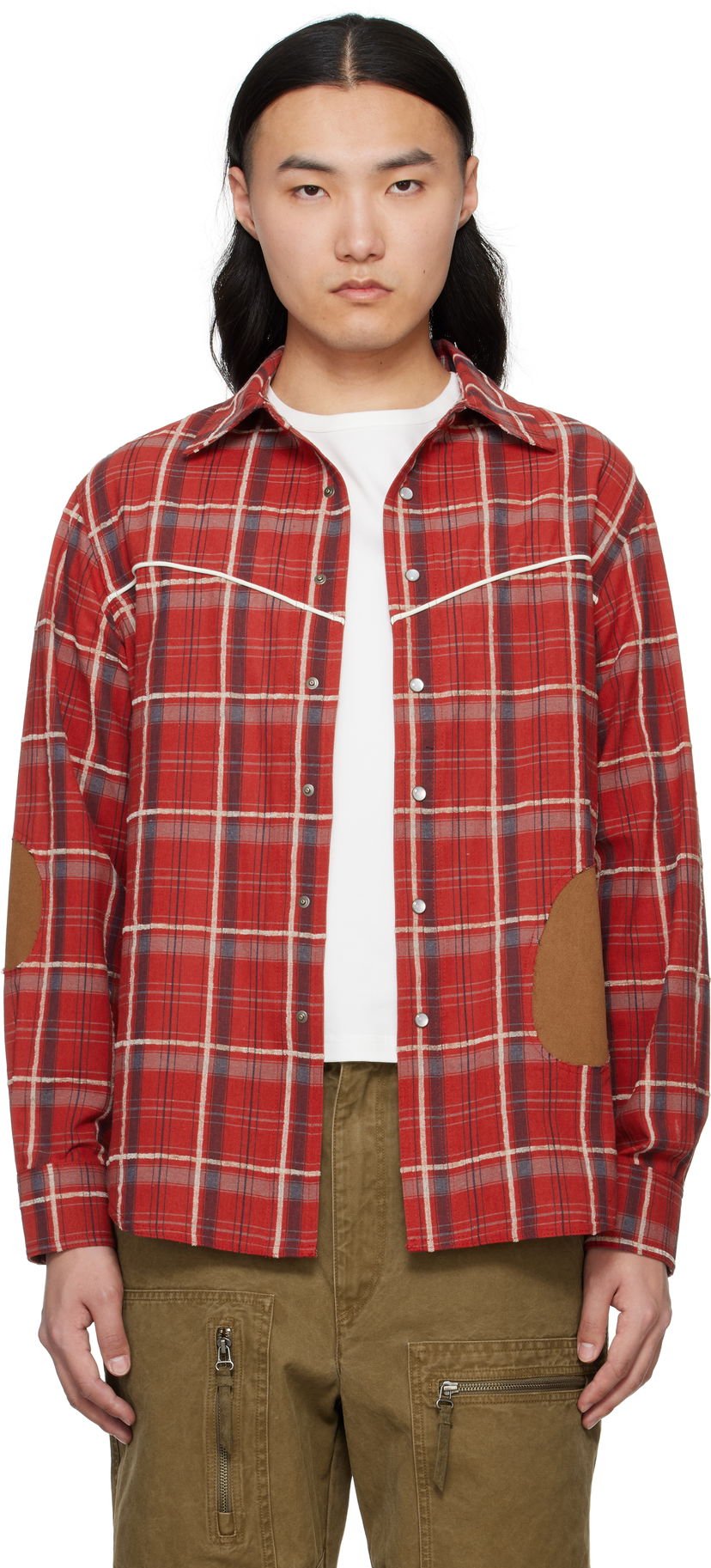 Сорочка Andersson Bell Andersson Bell Noah Patch Check Shirt Червоний | atb1238m