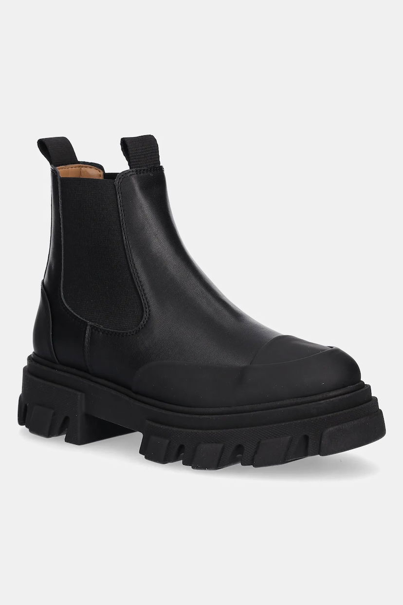 Кросівки та взуття GANNI GANNI Cleated Low Chelsea Boots чорний | S3237