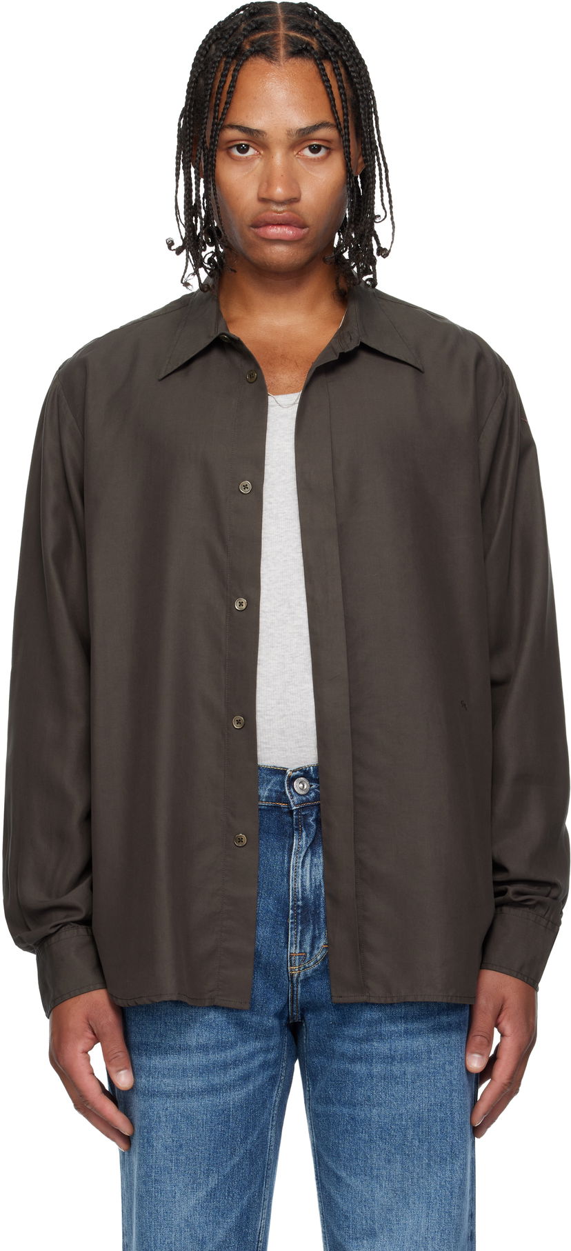Сорочка OUR LEGACY Evening Shirt Коричневий | M4252ED
