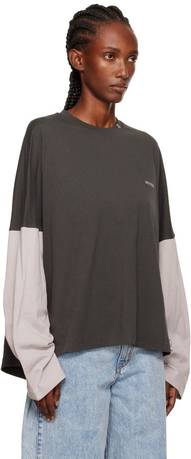 Футболка We11done Coding Long-Sleeved Layered T-shirt Різнокольоровий | WD-TT2-25-736-U-GY, 1
