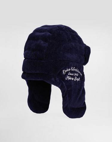 Капелюх Dolce & Gabbana Dolce & Gabbana Corduroy Trapper Hat темно-синій | LB5H64FUEFOB3895, 1