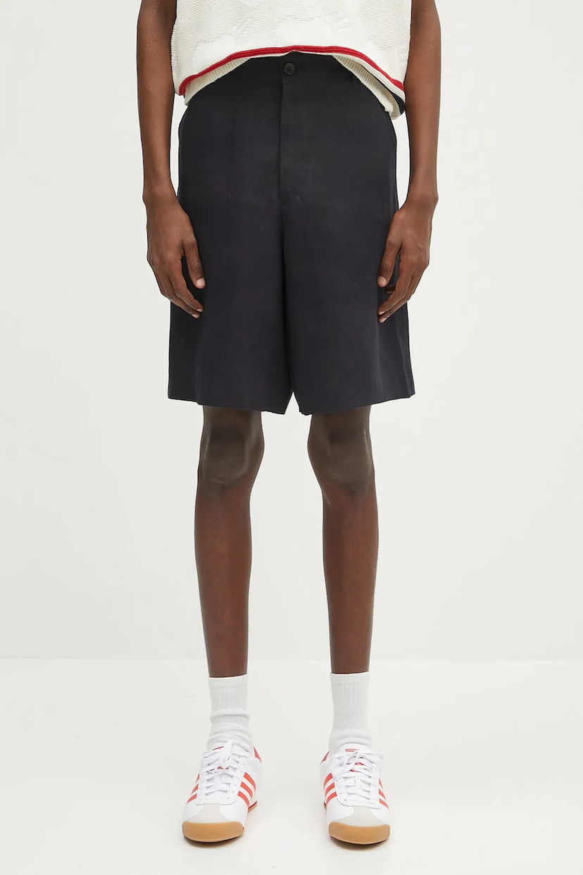 Шорти Paul Smith Paul Smith Linen Shorts чорний | M1R.437Z.P01427