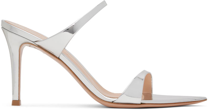 Кросівки та взуття Gianvito Rossi Gianvito Rossi Strappy Heeled Sandals Металік | G15620.85RIC.MET