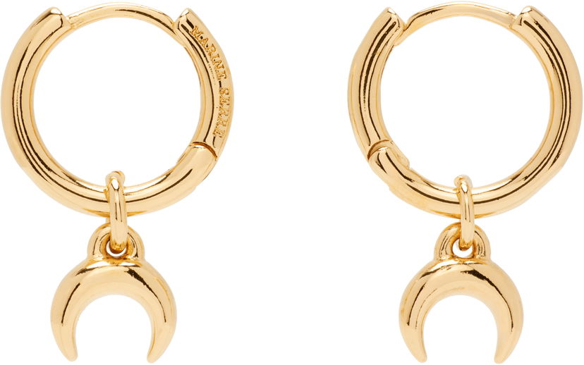 Сережки Marine Serre Moon Mini Hoop Crescent Earrings Металік | UJW078ARMET0003