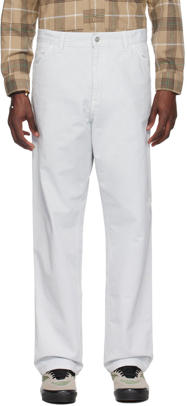 Штани Carhartt WIP Work In Progress Single Knee Trousers білий | I031499