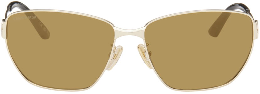 Сонцезахисні окуляри Balenciaga Rectangular Sunglasses бежевий | BB0337SK