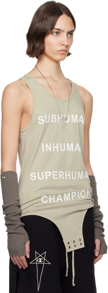 Безрукавка Rick Owens Rick Owens Champion Edition Basketball Tank Top Зелений | CW01E1678 CHJG, 1
