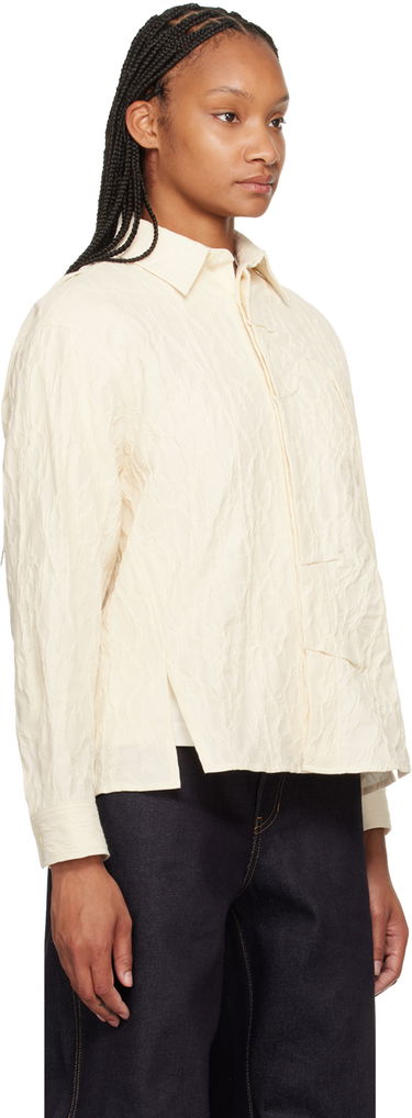 Сорочка ADER ERROR Textured Button-Up Shirt бежевий | BN01SSSH0102IV, 4