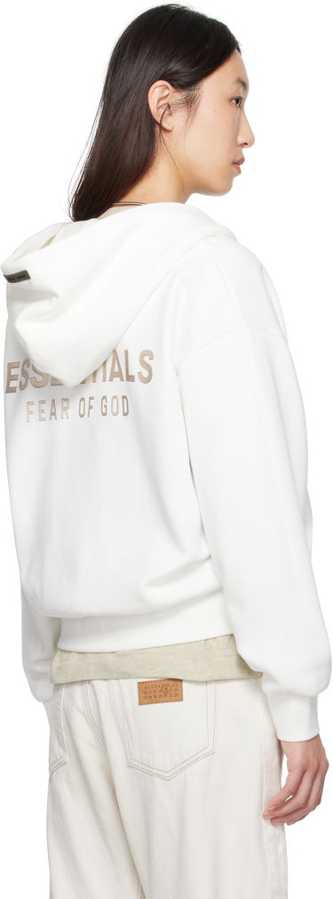 Світшоти Fear of God Fear of God ESSENTIALS Classic Fit Zip-Up Hoodie білий | 192SP255094FW, 2