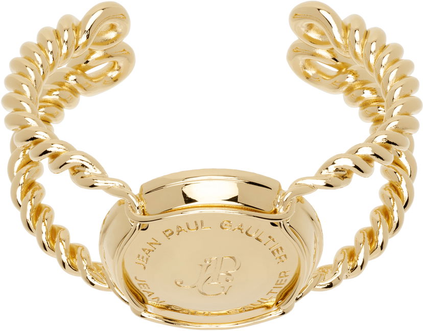 Браслет Jean Paul Gaultier Jean Paul Gaultier Gold-Tone Champagne Cork Cuff Bracelet Жовтий | 25/03-W-JW006-X053-92