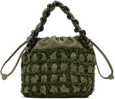 Сумочка BY FAR BY FAR Cass Crocheted Drawstring Bag Зелений | 23CRCSACMLGCHLLSMA, 0