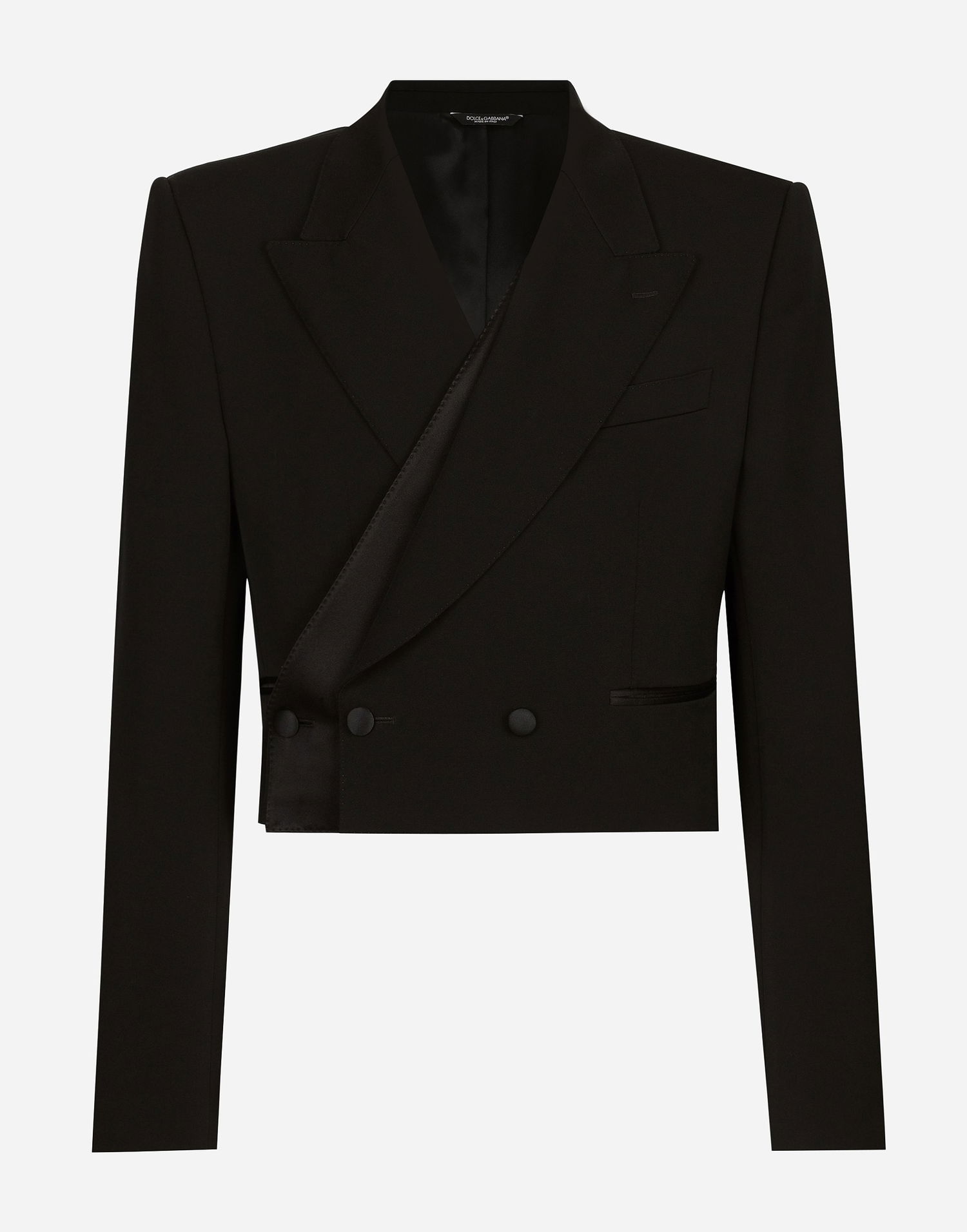 Куртка Dolce & Gabbana Dolce & Gabbana Double-breasted Spencer Jacket чорний | G2UH6TFU21EN0000, 0