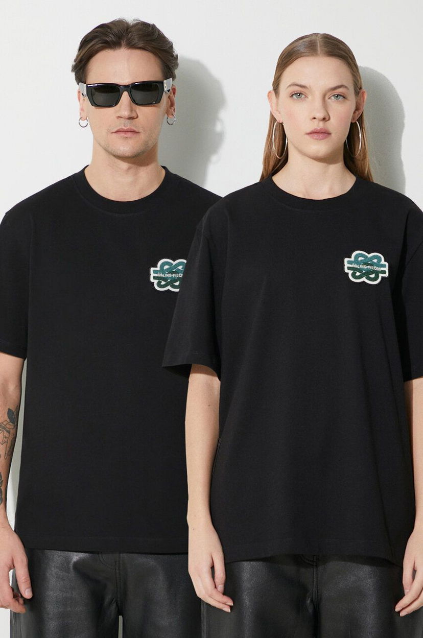 Футболка Filling Pieces T-Shirt Gowtu With Application чорний | 74433921861